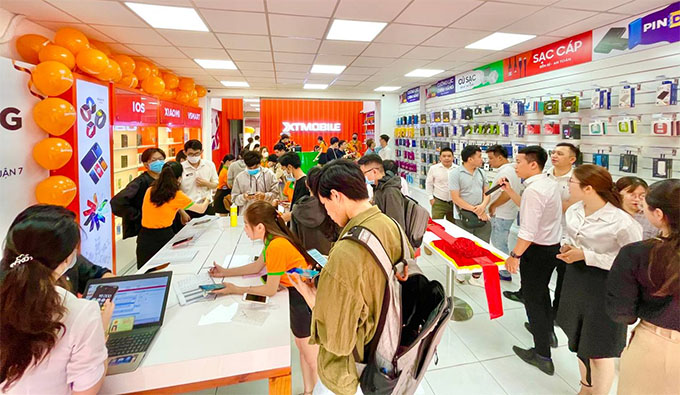 Hình ảnh khai trương cửa hàng 396 Nguyễn Thị Thập, Quận 7